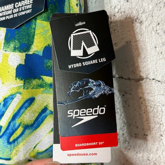 Speedo Men's Print Bondi Basin 20" Boardshorts Harlequin Green medium - Picture 3 of 6